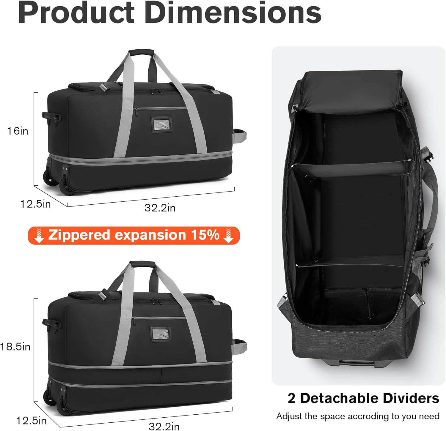 Baseball Catcher Bag with Wheels, Baseball Catcher Roller Bag with Large Capacity and Multi-pocket, Rolling Sport Roller Bag with Wheels and Backpack-strap for Baseball Softball