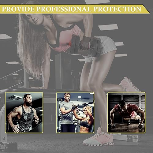 Miniatura 6 de 5R Guantes de levantamiento de pesas, guantes de gimnasio con soporte para muñeca, guantes de entrenamiento sin dedos, levantamiento de pesas,