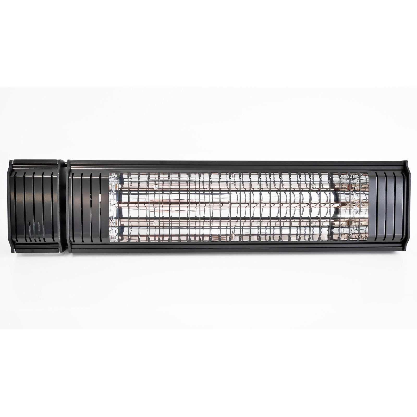 VASNER Appino 20 + AirCape – Infrarot Heizstrahler mit Abdeckhaube 2000 Watt Bluetooth fähiger Strahler Fernbedienung & App Steuerung Infrarotstrahler für den Außenbereich (Schwarz)