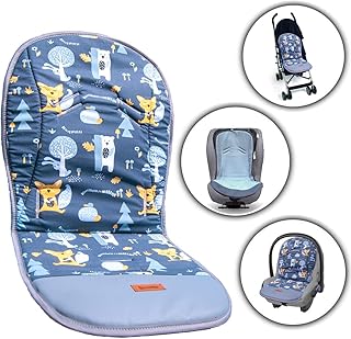 Gadbey® Funda universal para cochecito, colchoneta para cochecito universal con reposapiés, fabricada en la UE, para silla de paseo universal, reversible y unisex