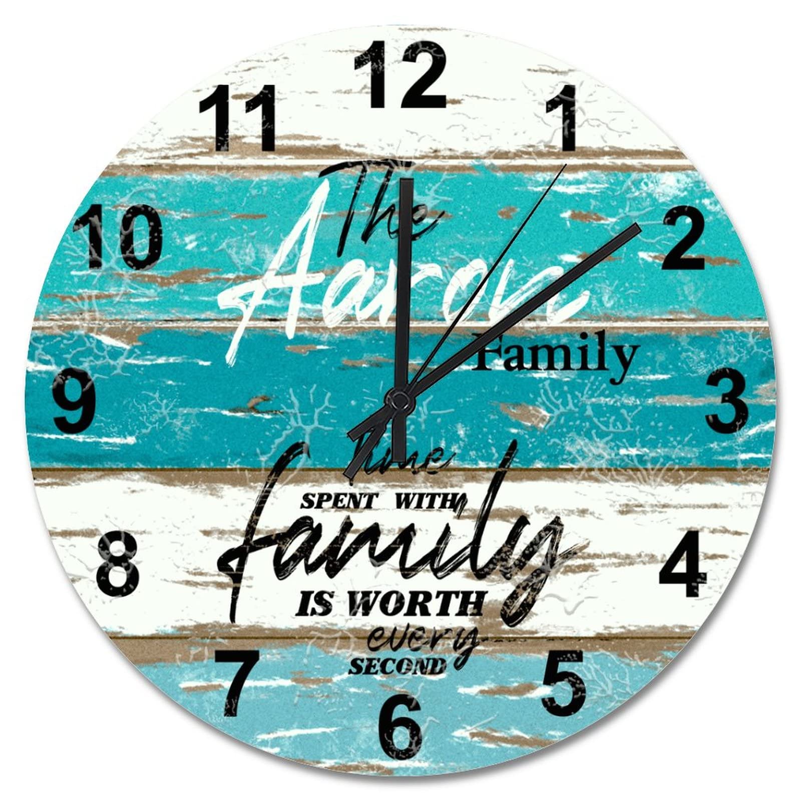 Horloge murale en bois 38 cm cadeau idéal pendaison de crémaillère