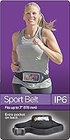 Vista 6 de Tune Belt IP6 Running Belt for Men & Women, Universal Phone Waist Pack for Large Smartphones & Cases – Compatible with iPhone 16/15/14/13 Pro Max