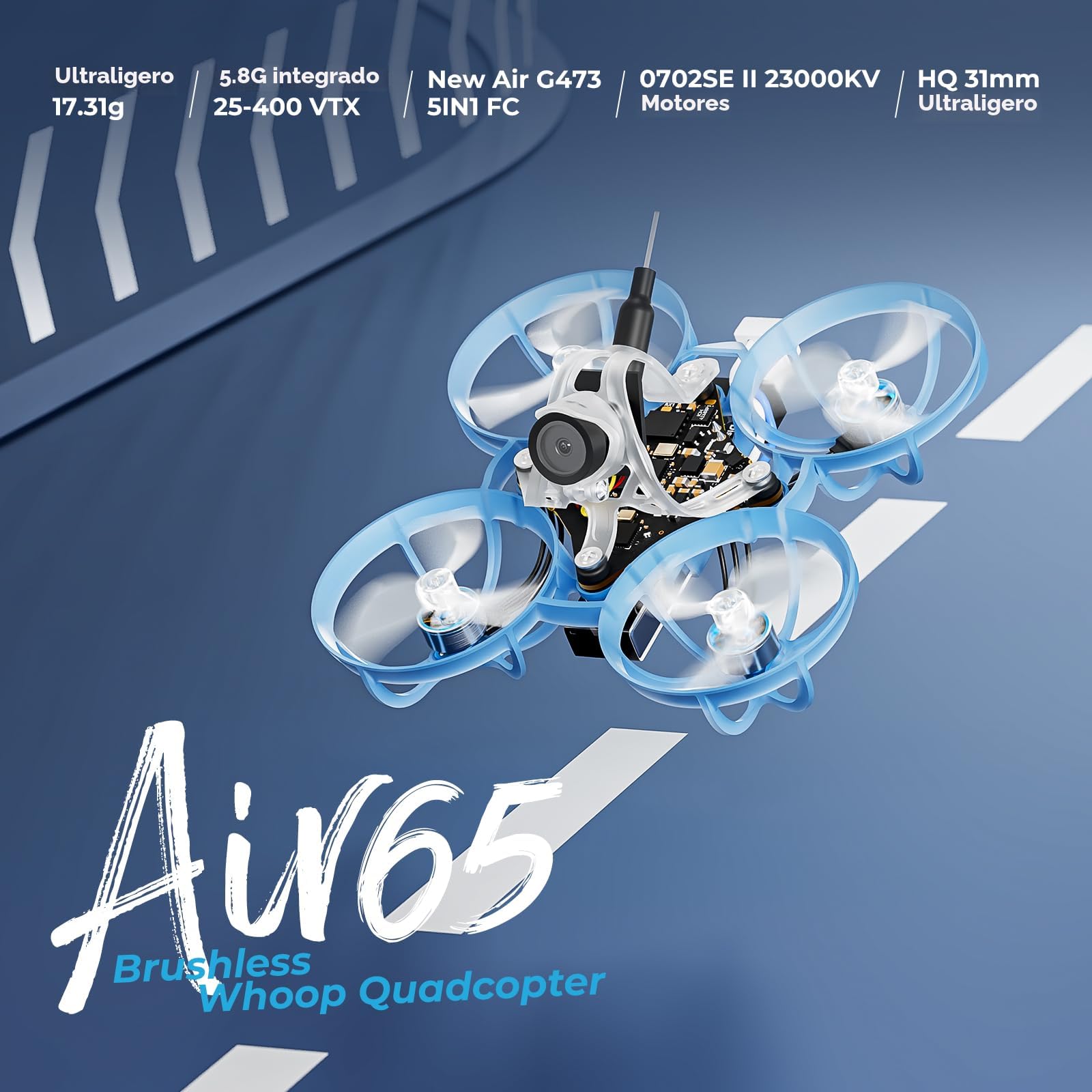 Amazon.com: BETAFPV ELRS V3 Air65 Quadcopter Whoop sin escobillas