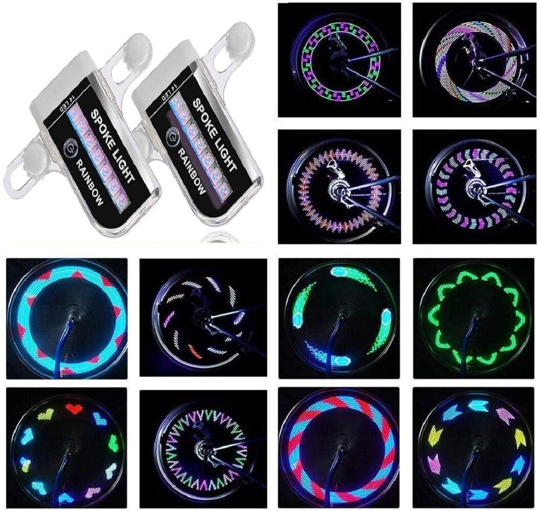 Buy JASLITE Bicycle Wheel Lights, 2tire Pack Bike Wheel Llights Color