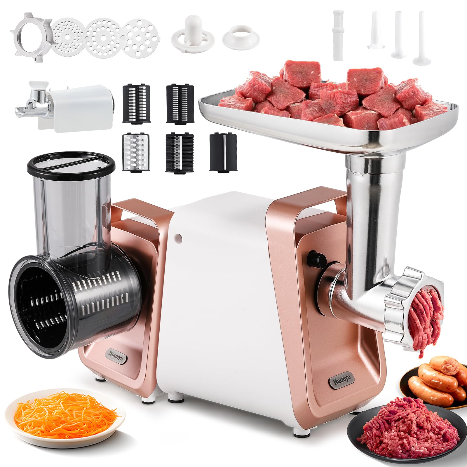 Tefal Optigrill Xl Huanyu Fleischwolf Elektrisch 2800W Max Hackfleisch Maschine Multifunktionale Elektrischer Fleischwolf Mit Wurstfueller Kuechenmaschine Mit Fleischwolf Fuer Den Heimgebrauch Und Die Gewerbliche 4558125930 Fleischwolf Edelstahl