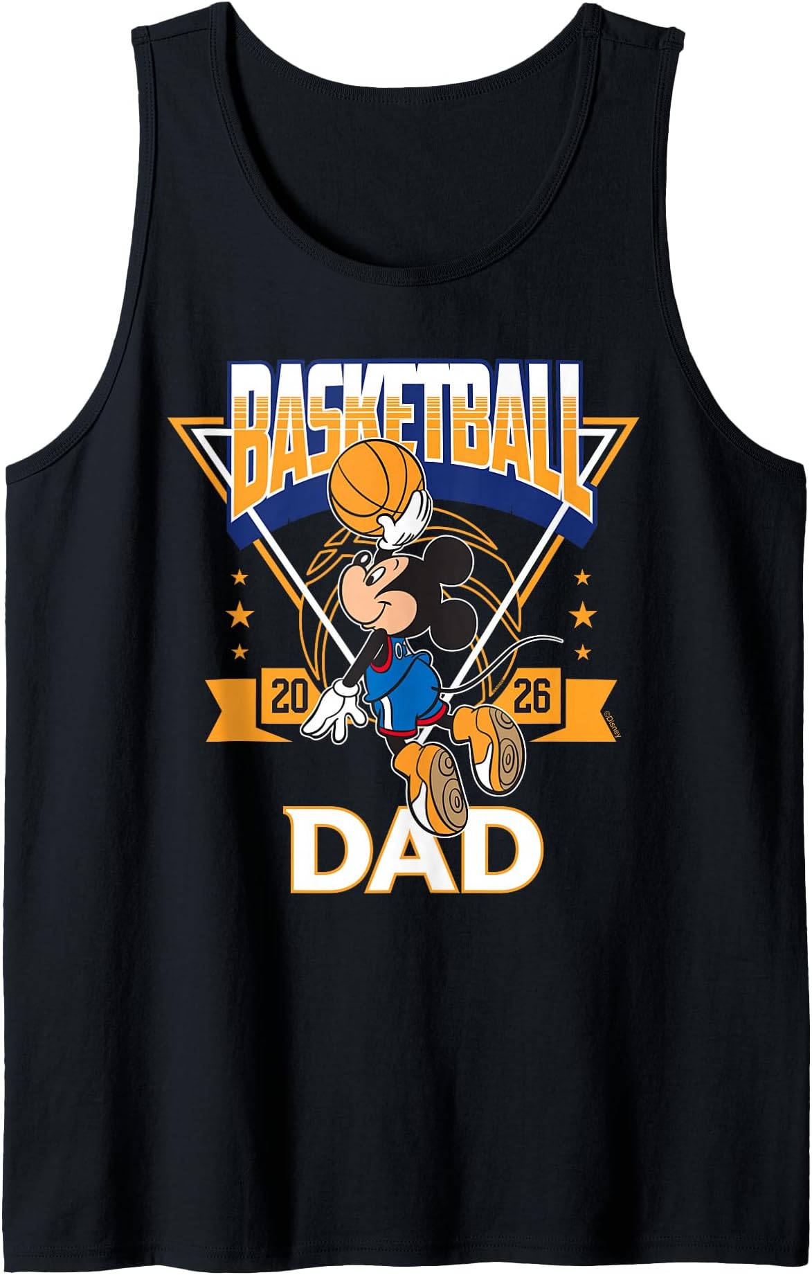 Disney Basketball Dad 2026 Sports Mickey Mouse Father's Day Tank Top