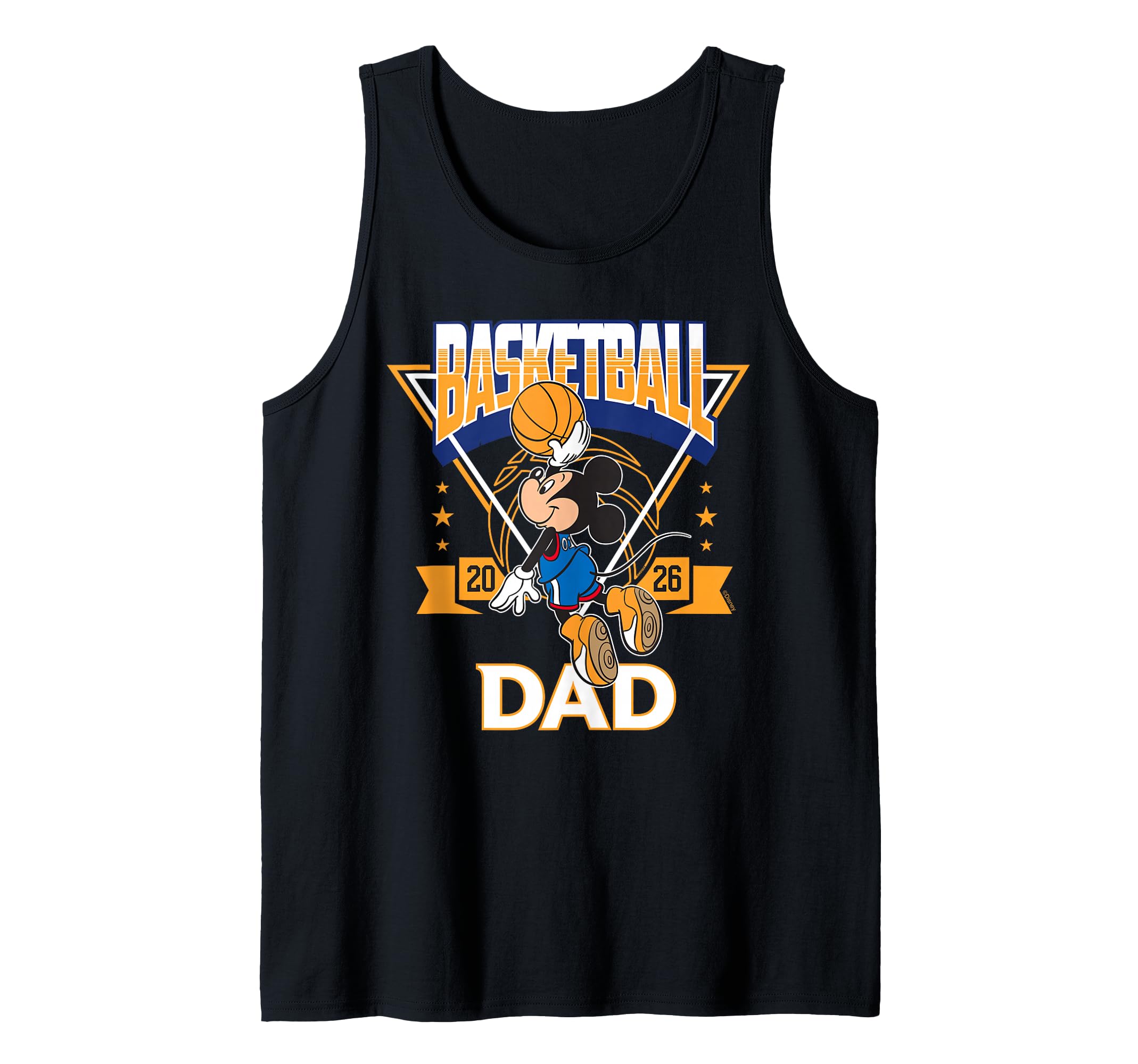 Disney Basketball Dad 2026 Sports Mickey Mouse Father's Day Tank Top