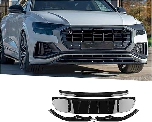 Miniatura 2 de Alerón delantero de coche, labio divisor inferior, placa protectora de cuchilla, kit de auto compatible con Audi Q8 2019 2020 2021 2022 2023