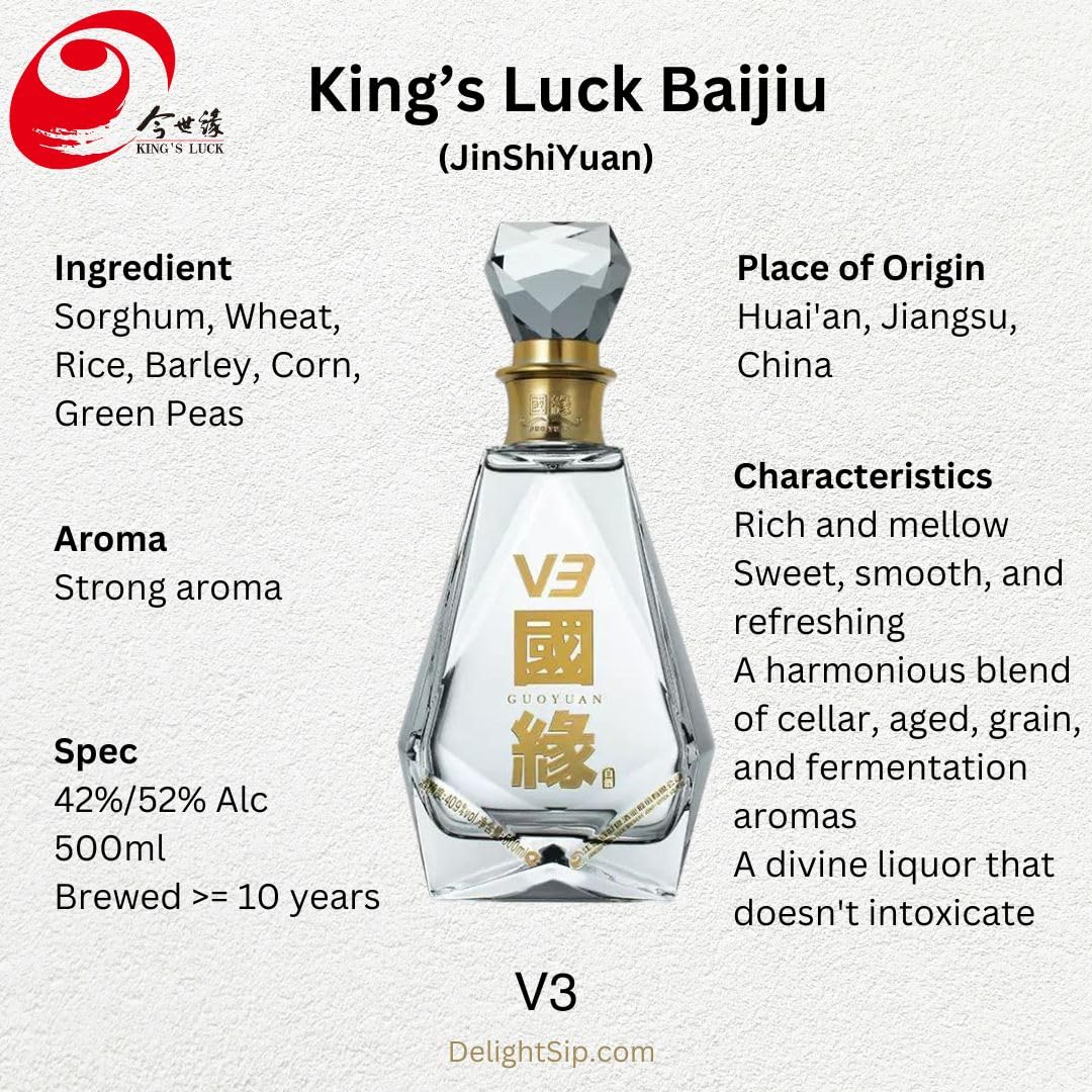 今世缘 国缘 V3 52% 500ml King's Luck(JinShiYuan) GuoYuan V3