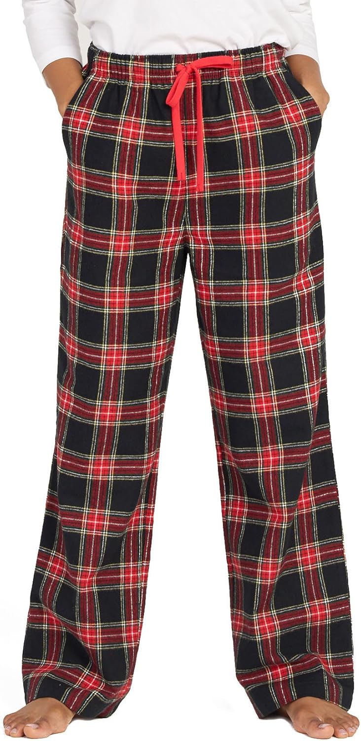 LAPASA Women's Pajama Pants, Comfy Lounge Sleep PJ Pants with Drawstring and Pockets L74 Flannel / L109 Fleece