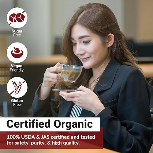 Miniatura 5 de Matcha Moon Polvo de té negro Wakoucha orgánico estilo matcha - Kagoshima Japón - Bolsa resellable de 3.53 oz