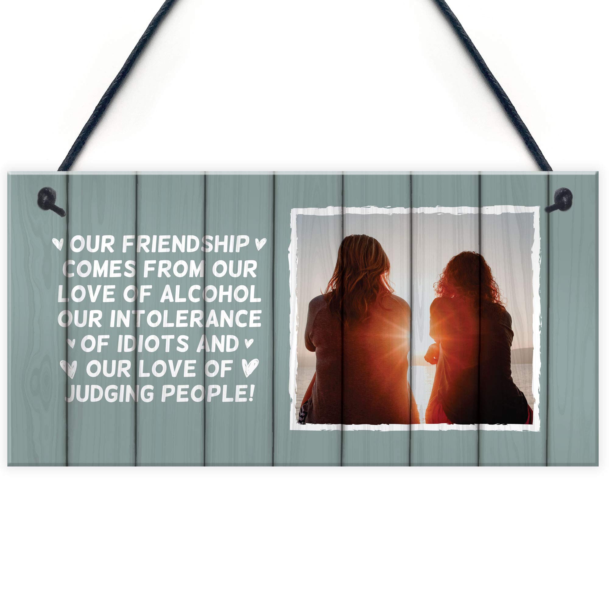 Special Birthday Christmas Gift For Best Friend PERSONALISED Image Plaque Keepsake