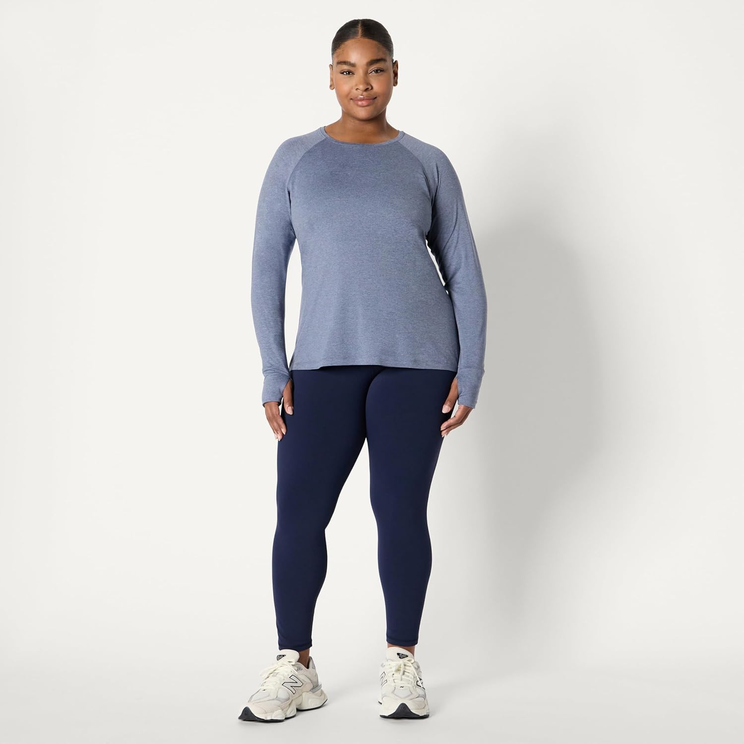 Amazon Essentials Women's Athletic Soft Performance Lightweight Stretch Long Sleeve Layering Workout Top - Image 7