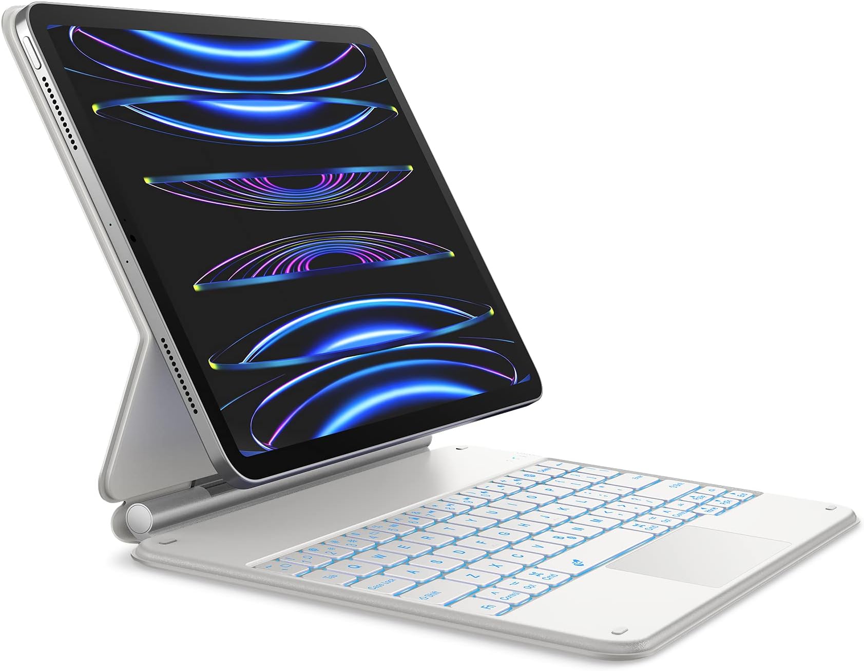 HOU Folio Tastatur Für IPad Pro 11 & Air 11 – Ultradünn, Magnetisch, QWERTZ, Schwarz, Mit Schutzhülle