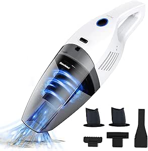 VAKERR Cordless Handheld Vacuum Cleaner, 15KPA Strong Suction Cup With LED, 2H Fast Charge With 45 Minutes Runtime, Removable Battery, 1L Dust Cup For Pet And Car Cleaning - View #4