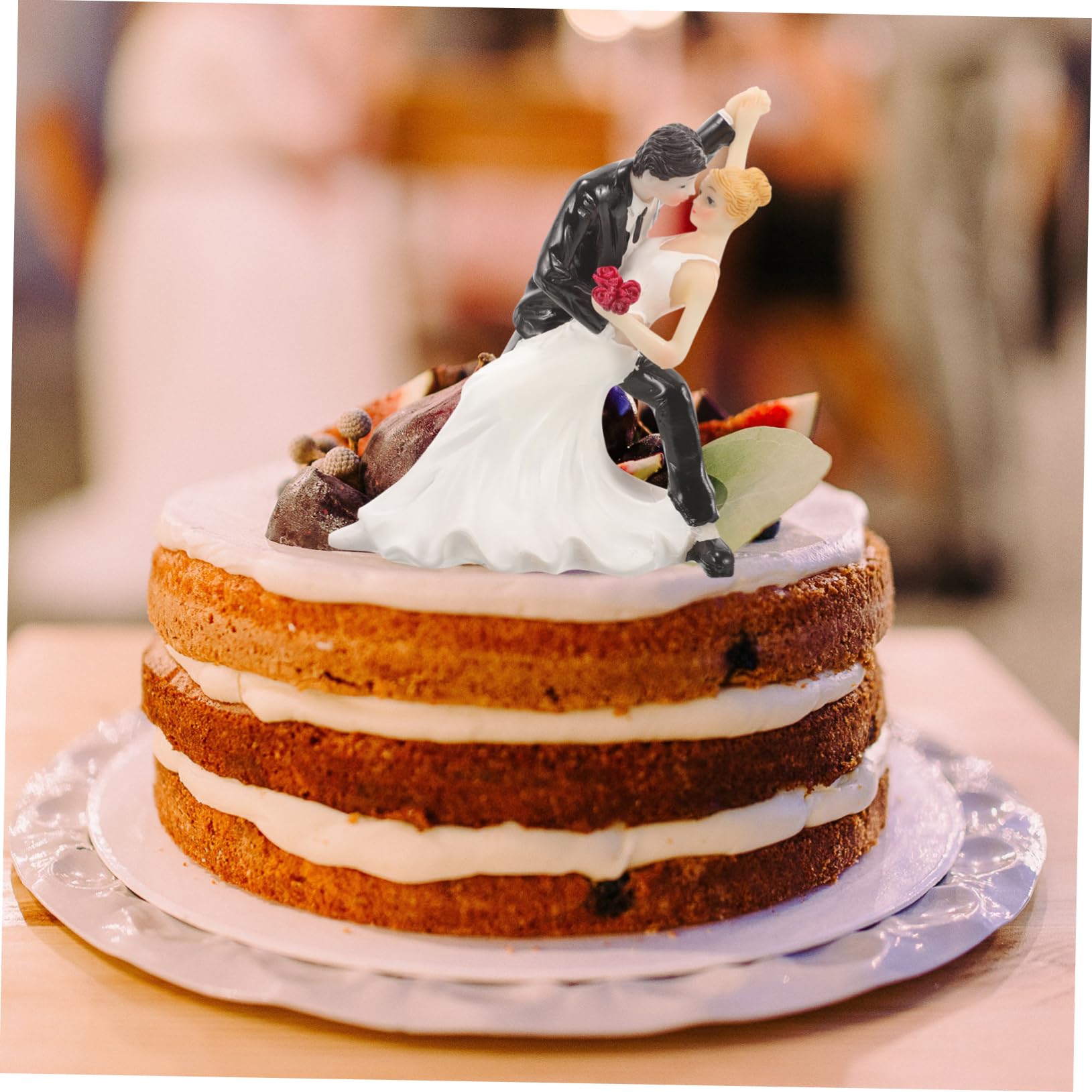 Elegante Decorazione per Torta Nuziale in Resina Topper Decorativo per Torta Nuziale per Occasioni Speciali