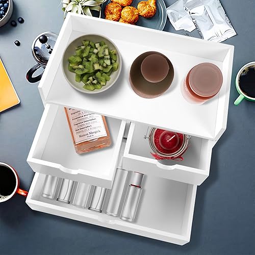 Miniatura 7 de Organizador de escritorio con cajones, organizador de cajón de encimera, caja de organización de almacenamiento de mesa, oficina en casa, espacio de
