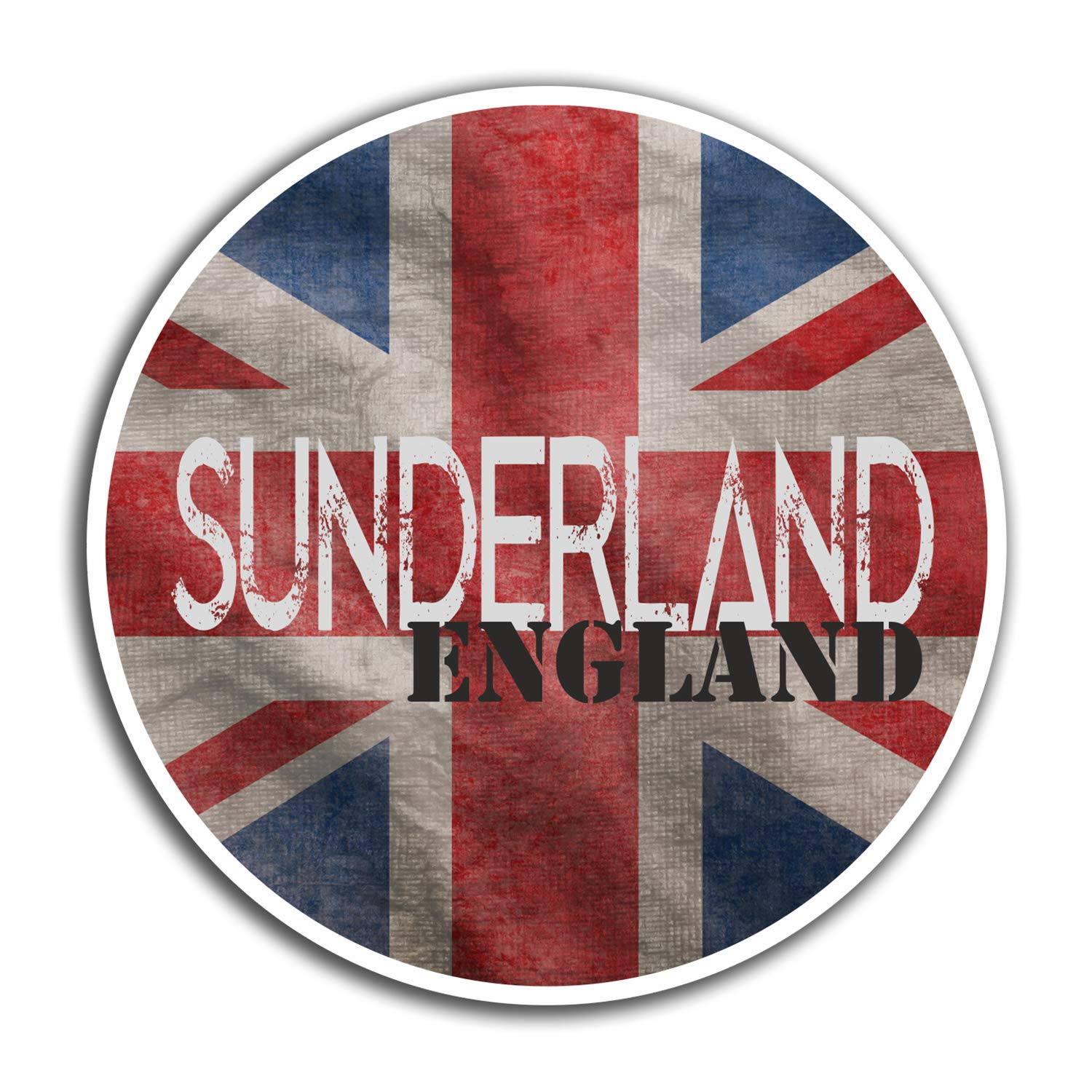 2 x 10cm Sunderland GB UK Vinyl Stickers - Travel Sticker Laptop Luggage #23234 (10cm Wide)
