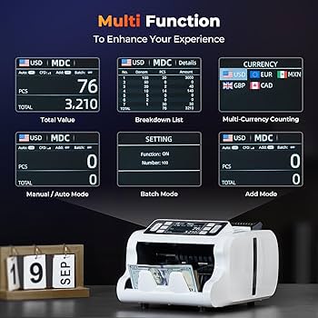 Amazon.com : MUNBYN IMC09 Mixed Denomination Money Counter