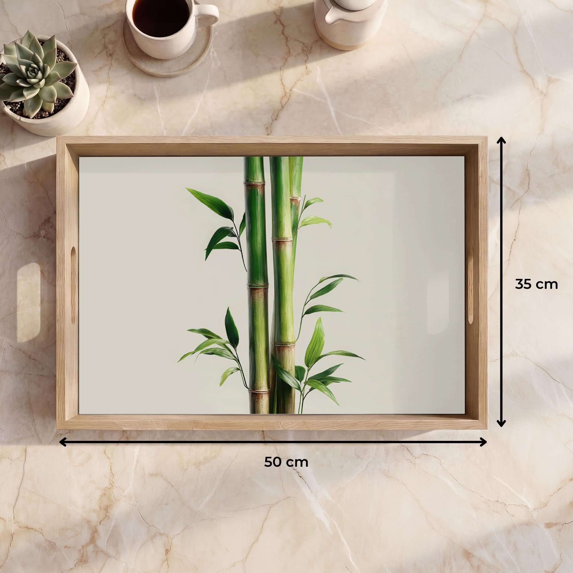 Plateau Plateaux Service Repas Bois Decoratif Table Résistant Aux