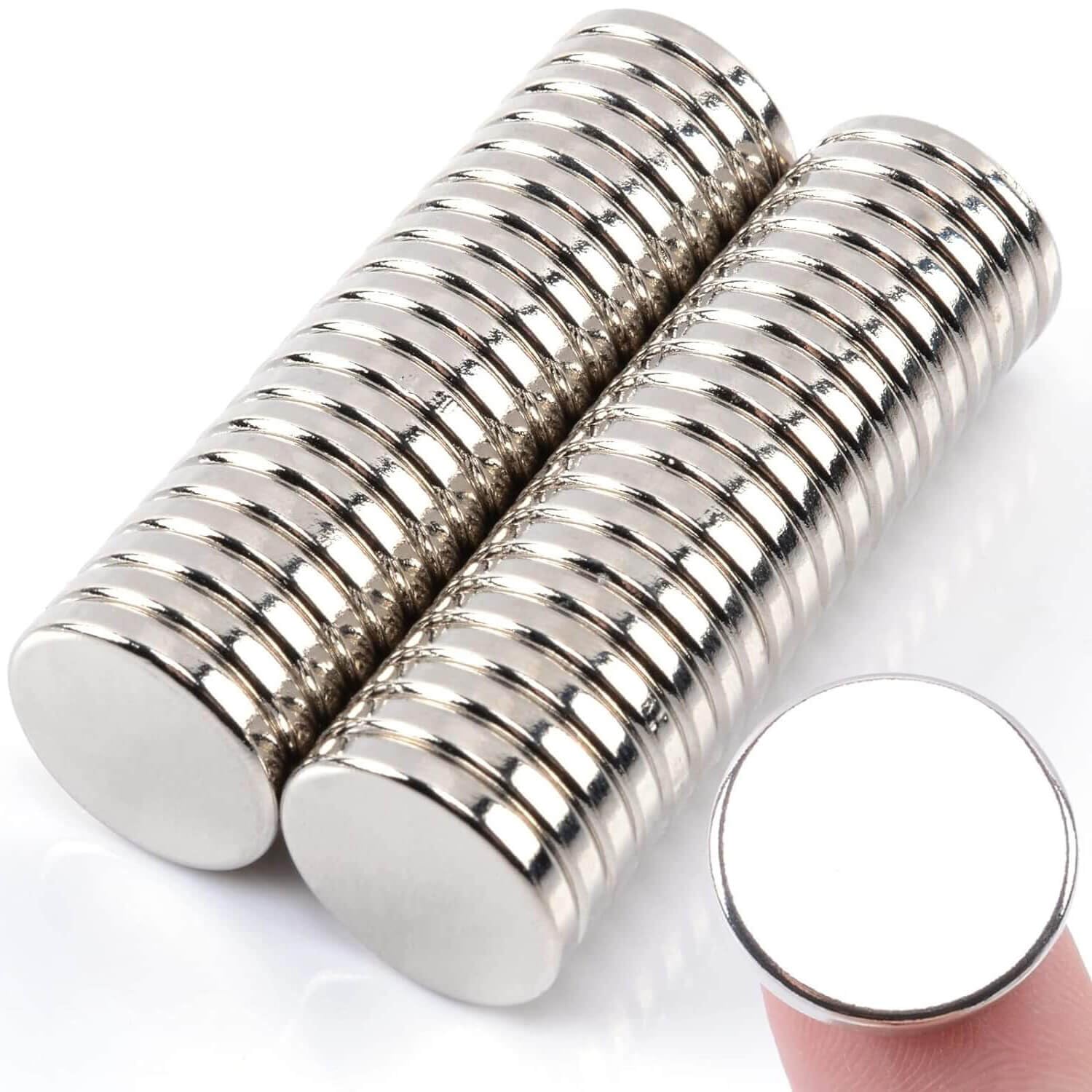 18x3mm Super Strong Magnets, 40pcs Heavy Duty Fridge Magnets, Round Neodymium Magnets for Whiteboards, Muti-Use Large Circle Magnets for Crafts, Notice Board Magnets, Refrigerator, DIY, Office Magnets — image 1