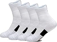 Yoknatt Compression Basketball Socks - Cushioned Athletic Crew Socks for Men Women Boys, Moisture-Wicking Cycling Running Sports Socks