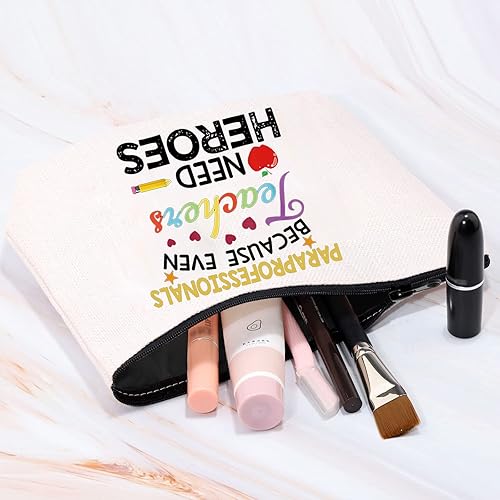Miniatura 4 de MBMSO Bolsa de maquillaje paraprofesional porque incluso TCH necesita héroes regalos de agradecimiento paraprofesional regalos de paraeducador