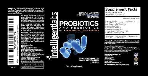 Miniatura 7 de 50 mil millones CFU Probióticos con prebióticos. Sin necesidad de refrigeración. Con prebióticos para 10 veces más eficacia. Botella de 2 meses