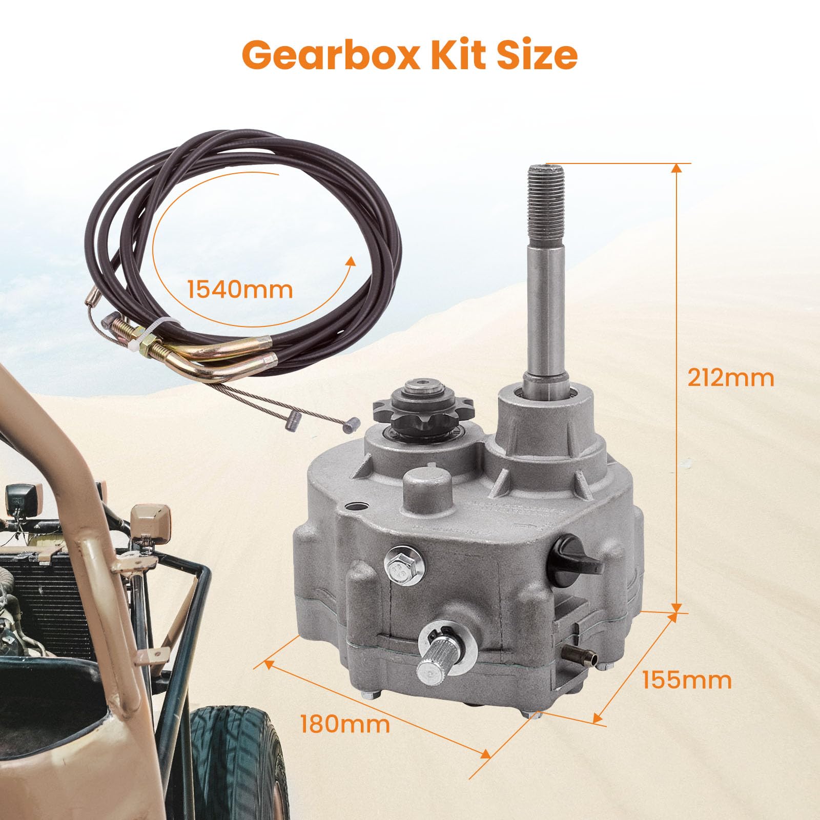 Go Kart Forward Reverse Gear box For 2HP-13HP Engine Transmission 5/8 Zoll