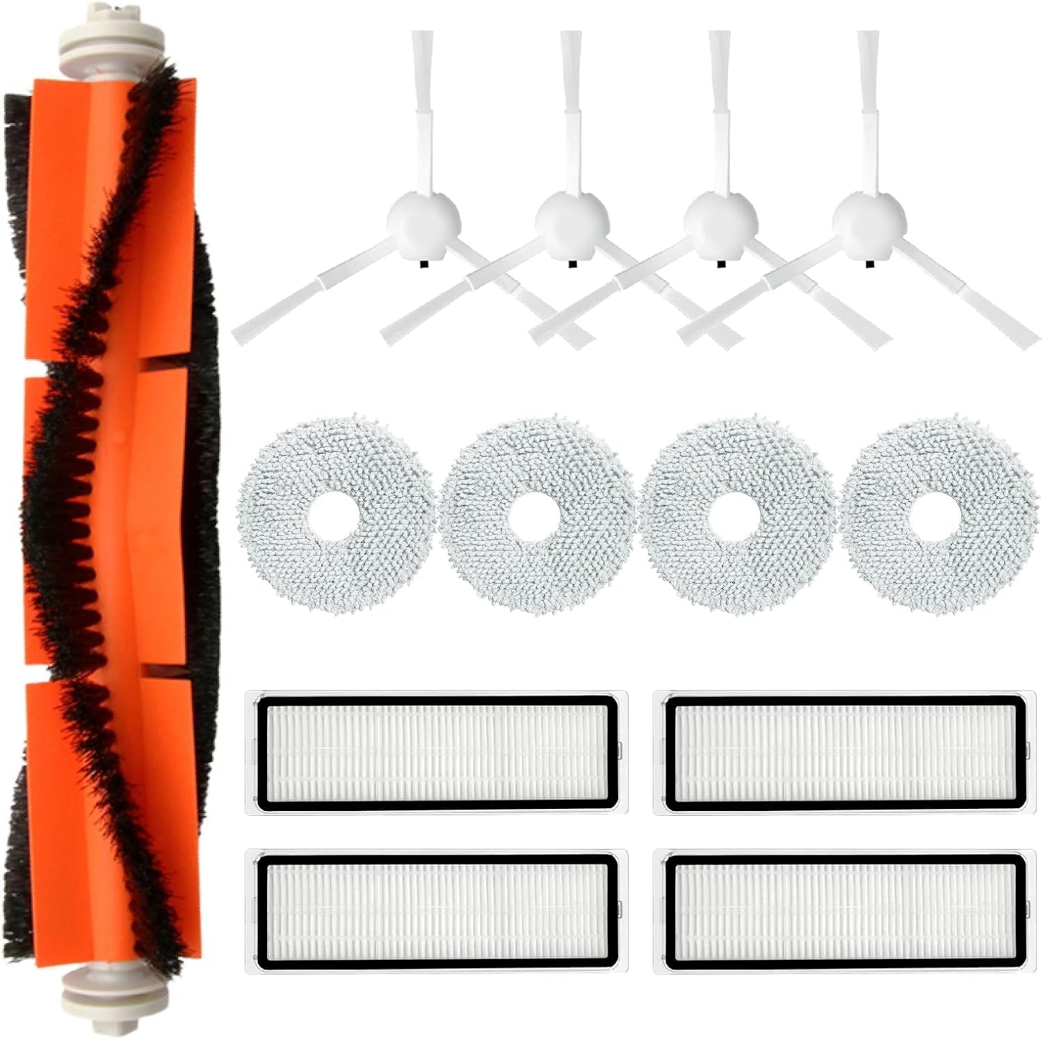 Pack 2 Parties - Pièces Pour Aspirateur Robot Xiaomi STYJ02YM, Brosses