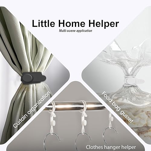 Miniatura 5 de Nearockle Organizador de cables de silicona, organizador de cables, 16 unidades, 4.5 y 7.1 pulgadas, organizador de cables reutilizable, accesorios