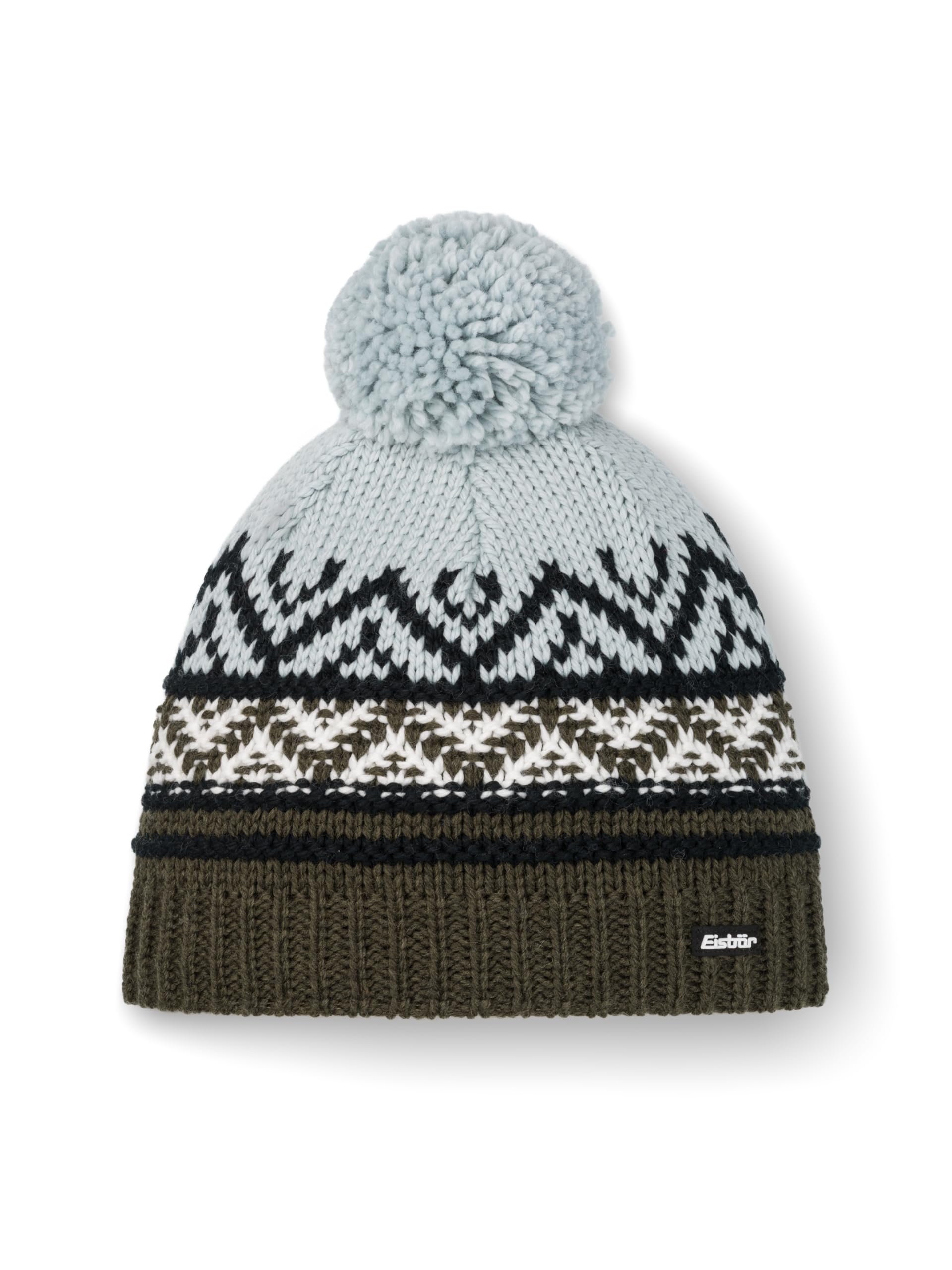 Eisbär Berretto da donna Kathrin – 50 anni di sci Austria Anniversario – Berretto in lana merino da donna con pile protegge dal freddo e dal vento – Berretto con pompon comodo berretto norvegese