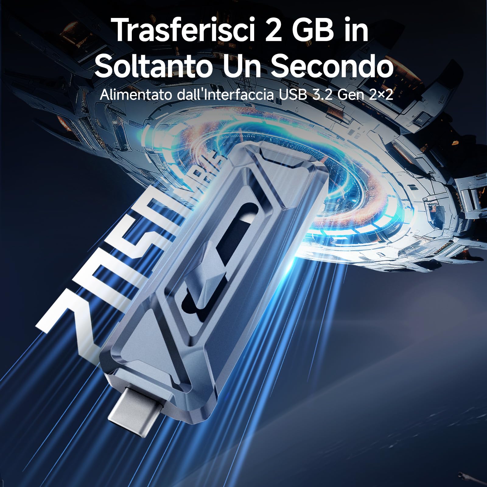 Fanxiang FF955 512GB External SSD Portable per iPhone e Android - Dettaglio