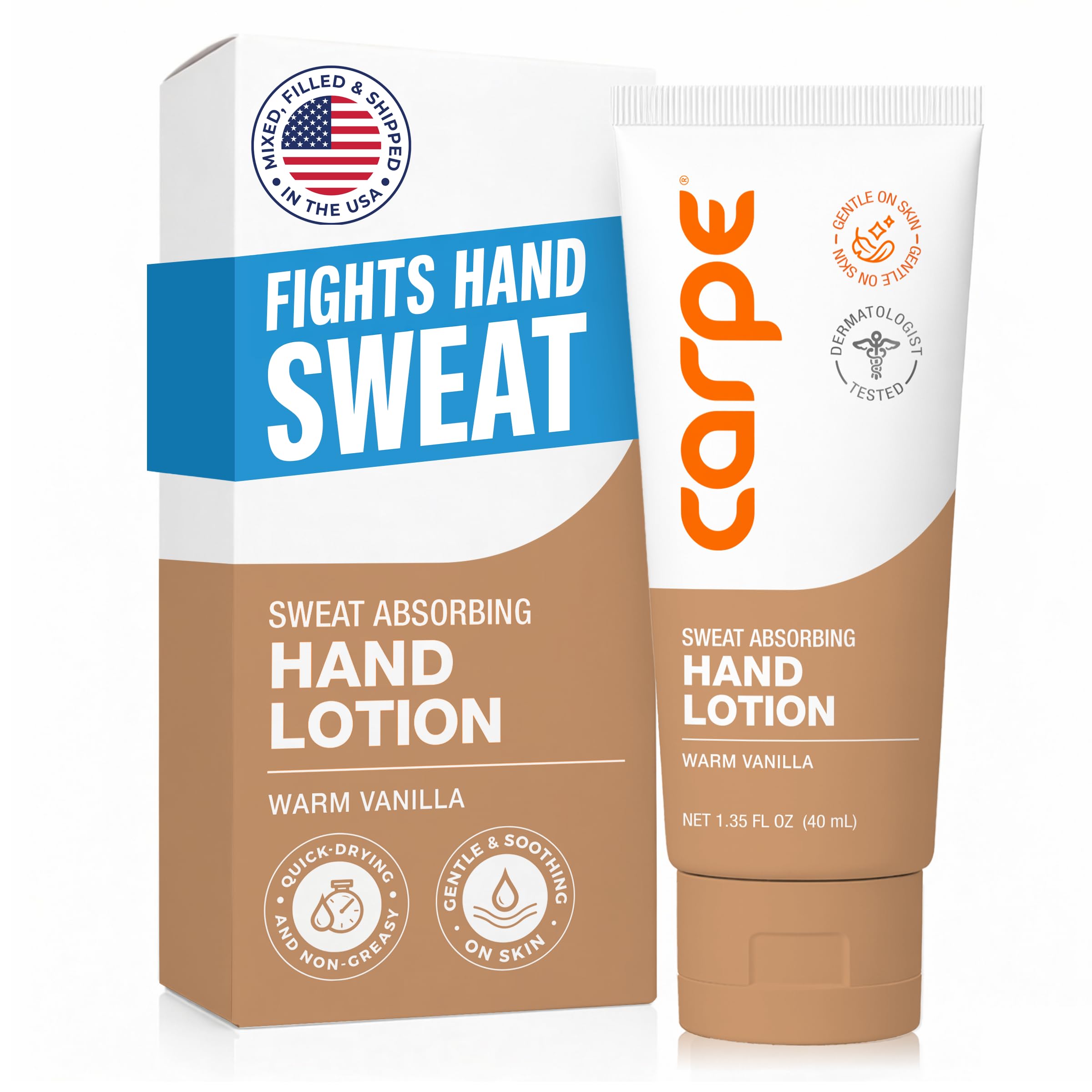 Carpe Sweat Absorbing Hand Lotion, A dermatologist-recommended, s…