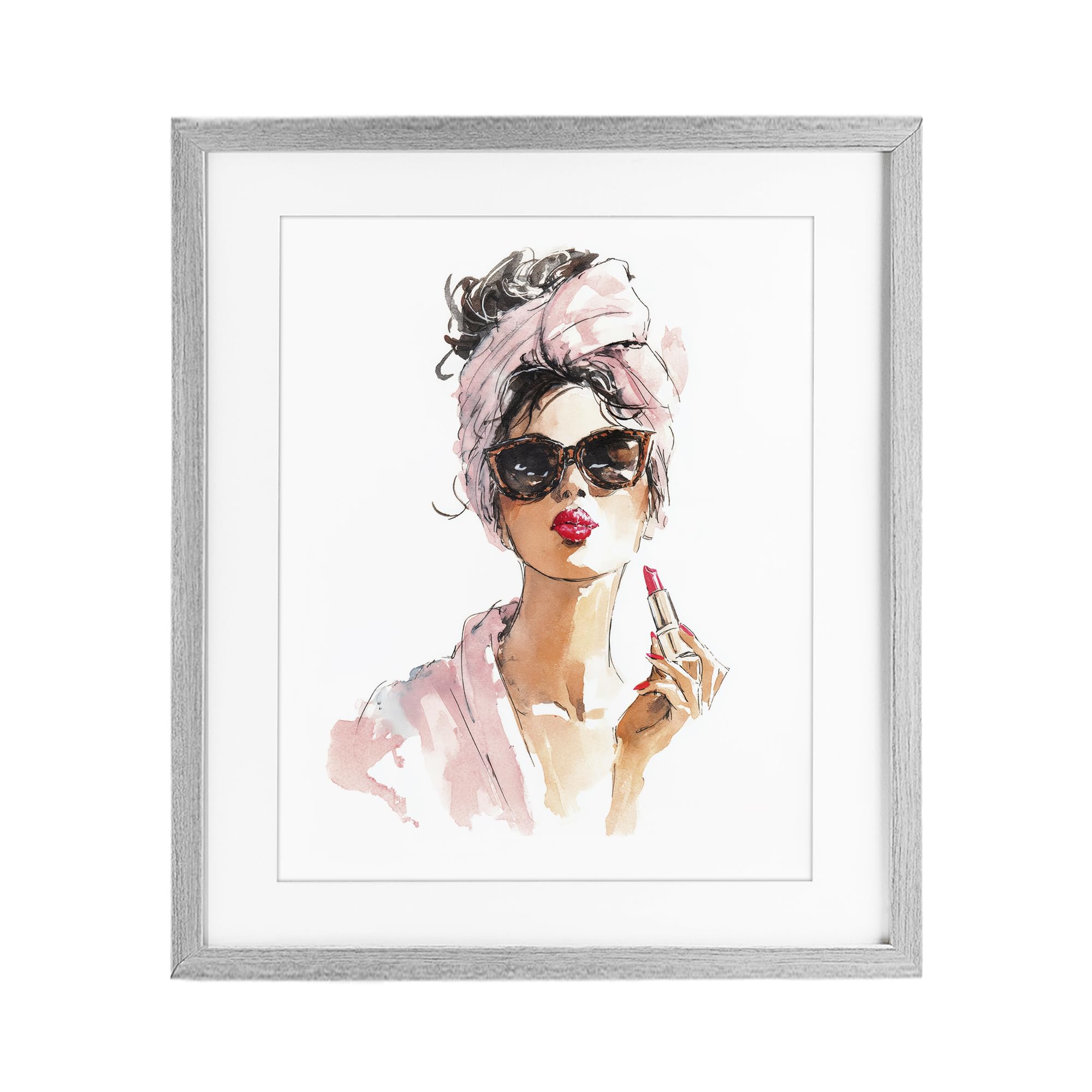 'Velour Secrets Lipstick'| Framed Print Under Glass