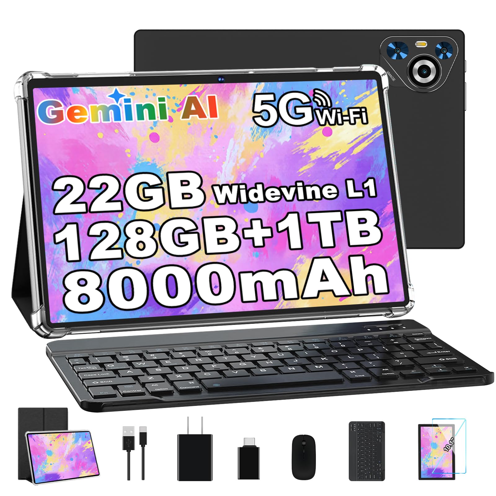 Amazon.com : Dghrti 10 Inch Tablet, 22GB RAM+128GB ROM+1TB Expand