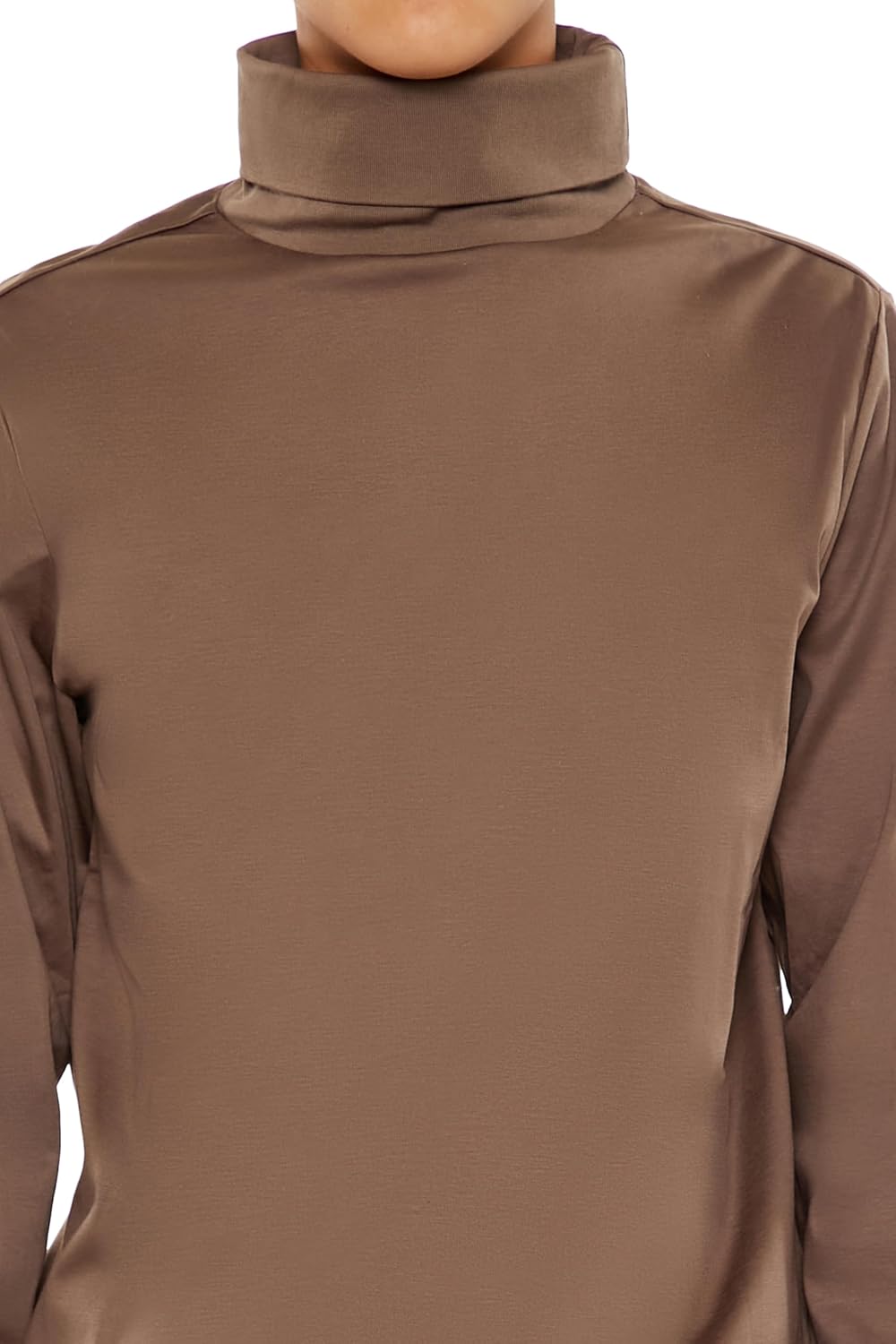 Forever 21 Men's Supima-Blend Turtleneck Top White - Image 3