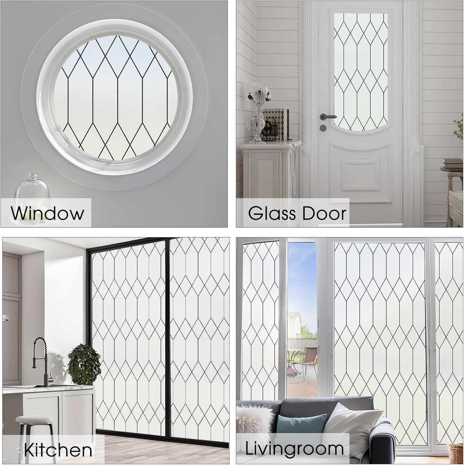 Adhesive Frosted Privacy Window Film