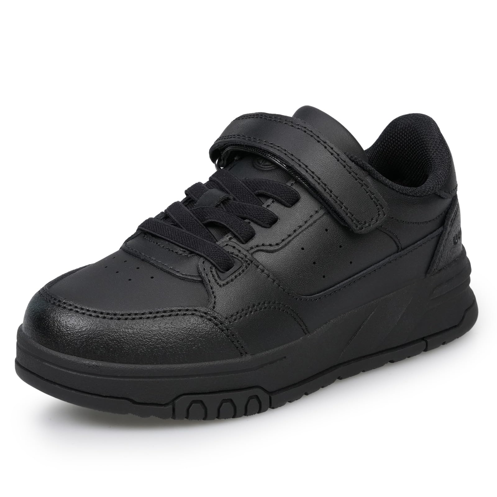 UOVO Boys School Shoes Uniform Black Dress Shoes for Kids