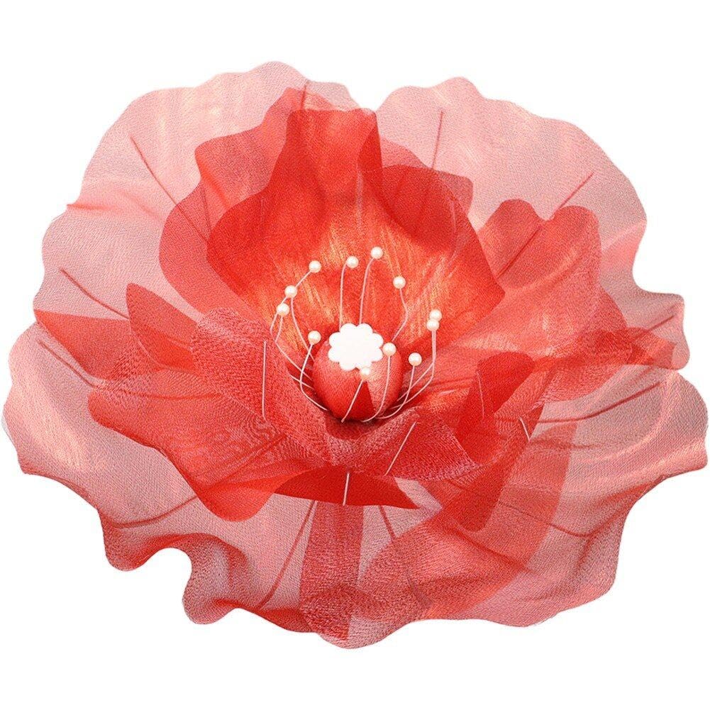 Coquelicot artificiel sans tige et tête de fleurs sauvages pour décoration de maison et mariage