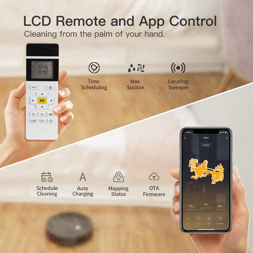 Lіmіtеd Dіѕсоunt LEFANT Robot Vacuum, M520 Robotic Vacuums Cleaner, 2200Pa Strong Suction, Wi-Fi Connectivity Robotic Vacuum, Compatible with Alexa and Google, Self-Charging, Good for Pet Hair, Carpets, Hard Floors