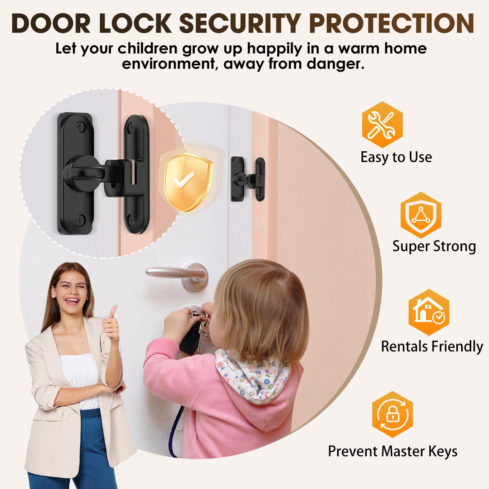 Barn Door Lock & Latch - Secure Sliding Doors -6