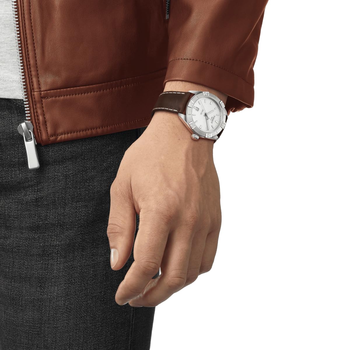 Tissot Reloj analógico de Cuarzo Suizo para Hombre con Correa de Piel T1016101603100