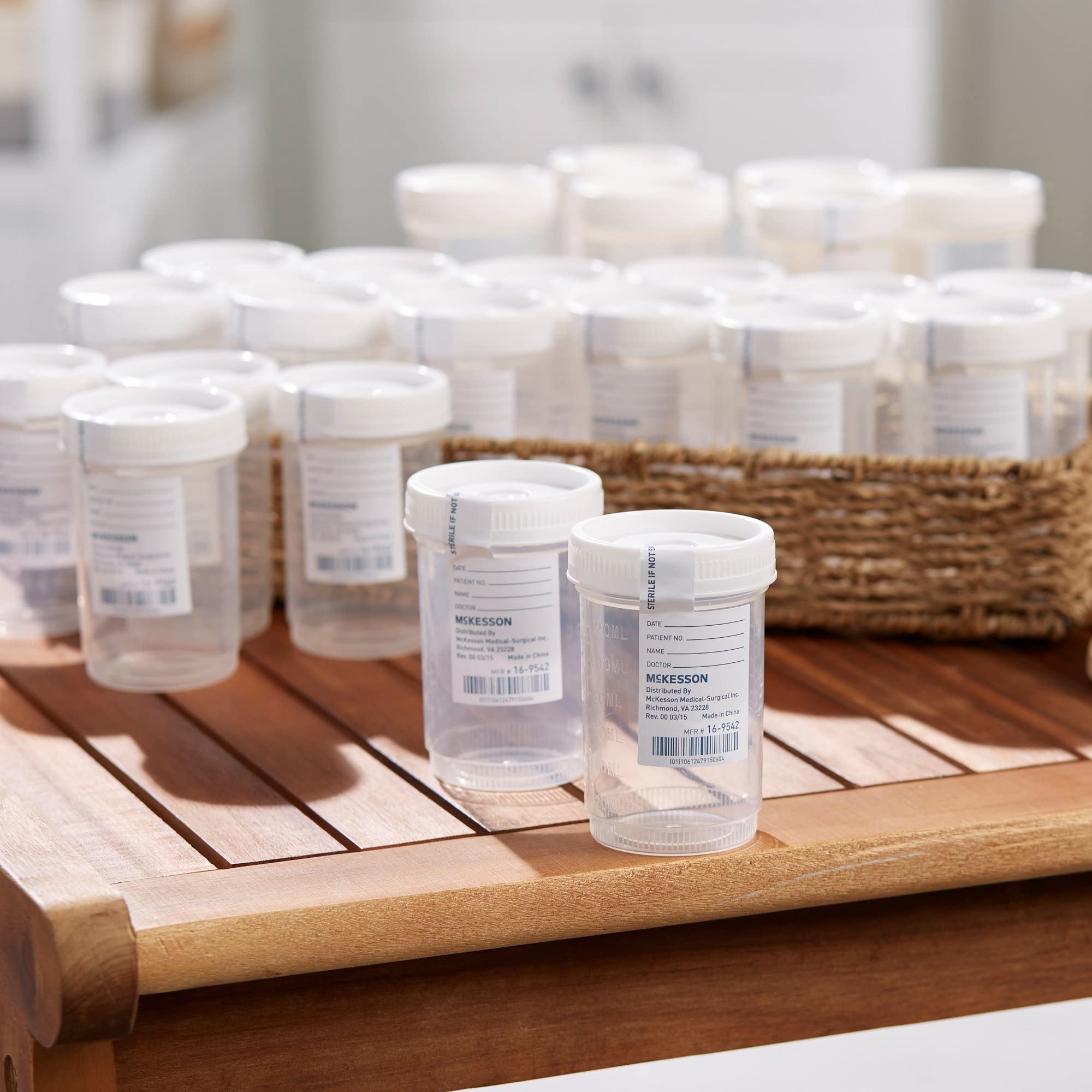 McKesson Specimen Containers, Sterile, Pneumatic Tube Systems, Wide-Mouth, 4 oz, 300 Count - Image 8