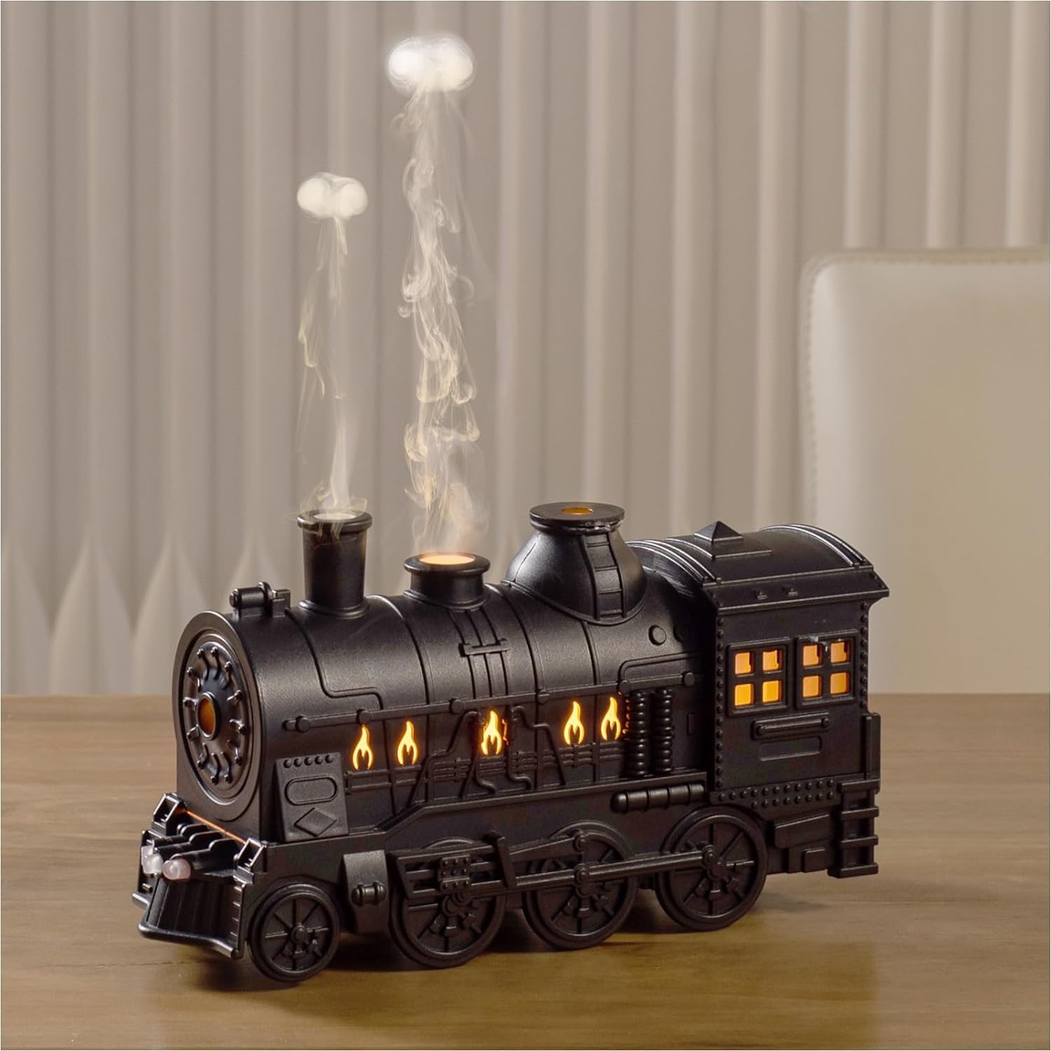 Train Essential Oil Diffuser Ultrasonic Cool Mist Aromatherapy Diffuser Humidifier with Auto Shut-Off and 2 Light 2 Mist Mode, for Large Room, Home, Office Hotel 300ml (Essential Oil Diffuser) (B0DH23Z56T) Amazon Price History, Amazon Price Tracker