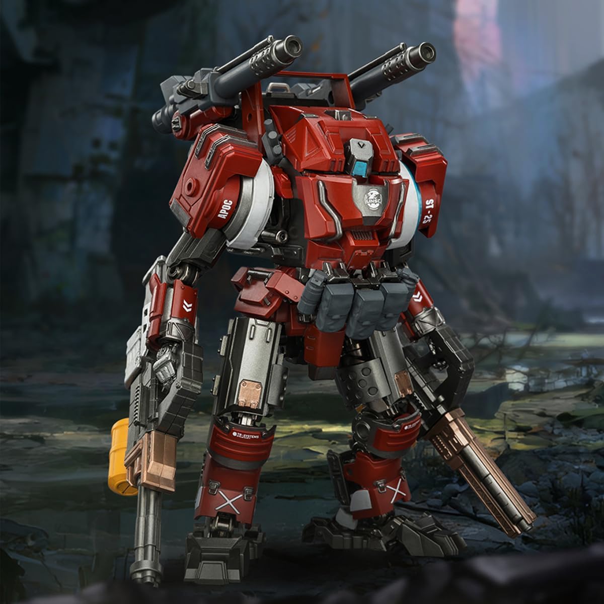 JOYTOY 1/25 Action Figure Mecha APOC Series Iron Skybearer Heavy Fire Assault Mech ST-8625 Collection Models Birthday Gifts image 2