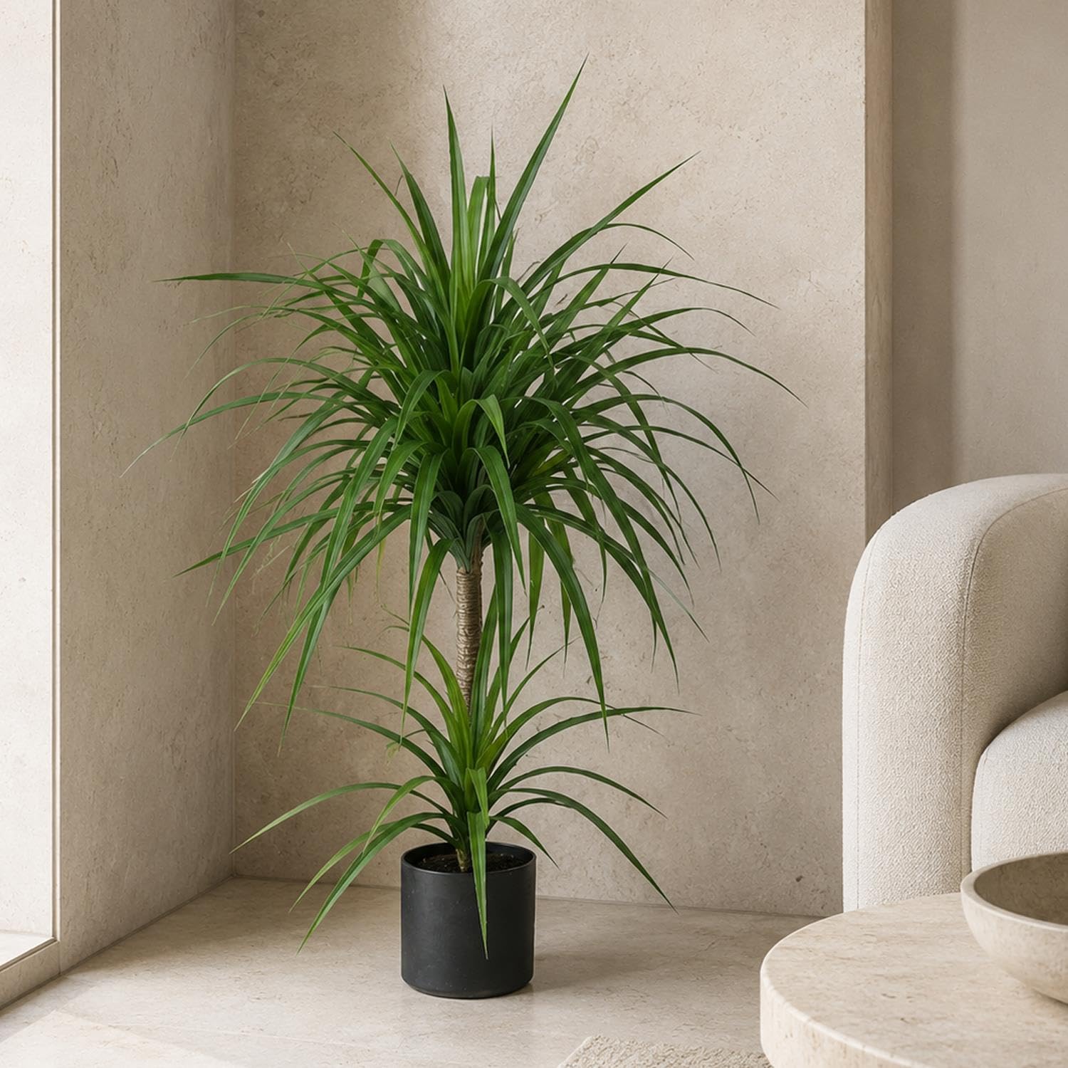 Botanik Artificial Dracaena Plant 3ft Green