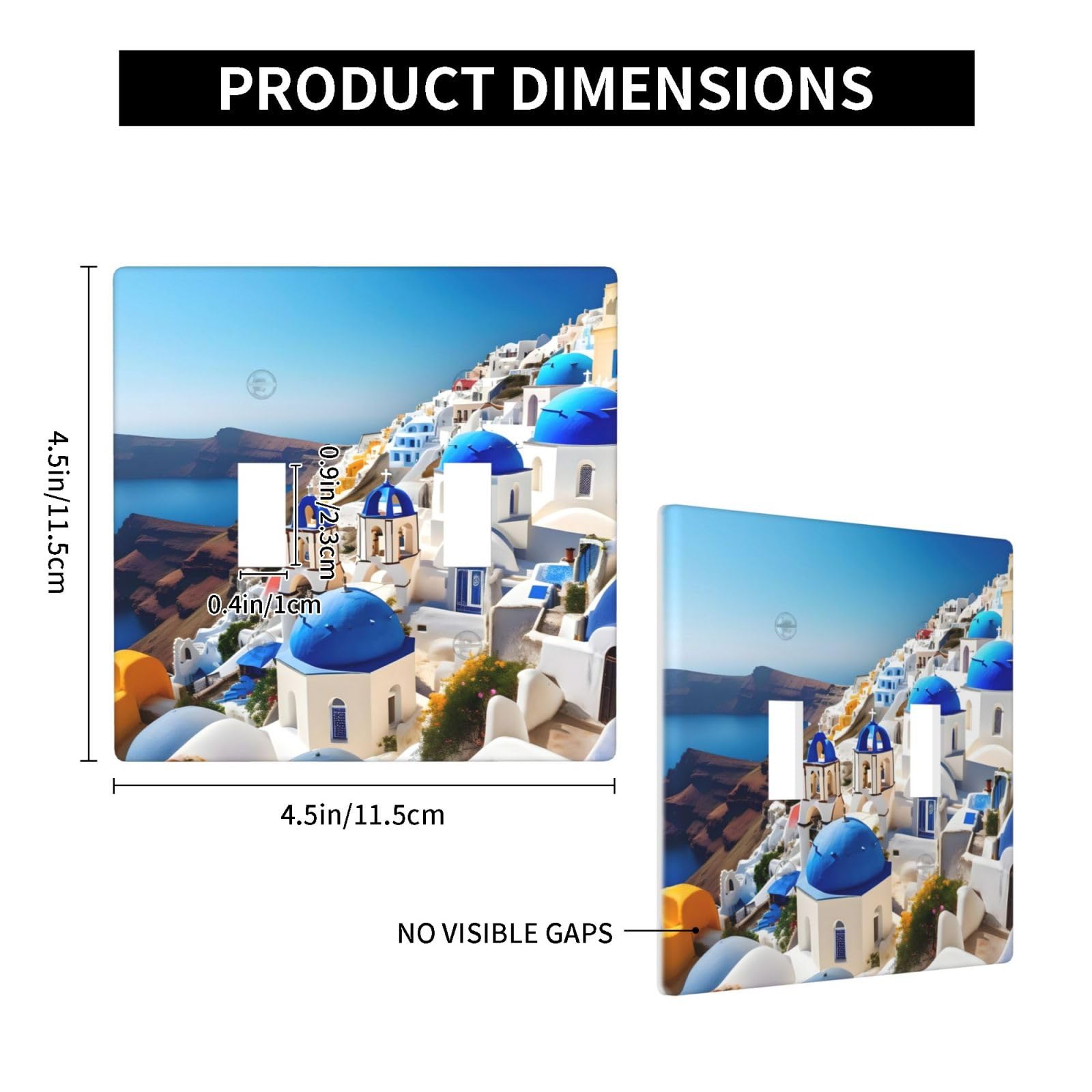 Amazon.co.jp: Santorini ギリシャの島 海の景色 壊れない中型