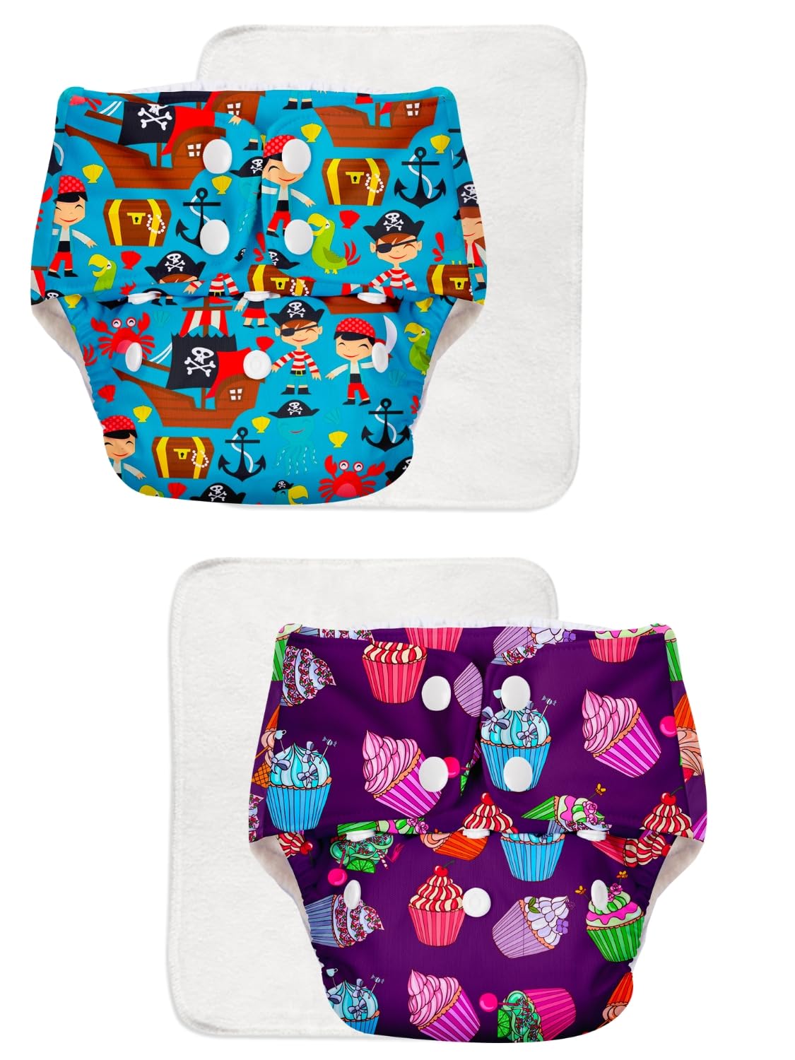 BASIC for Baby Reusable Cloth Diapers for Babies l New Trimmer Version l Adjustable & Washable l Rash Free Diapers l Comes with a Quick Dry Pad l 3m - 3Y | Pack of 2-picture-18