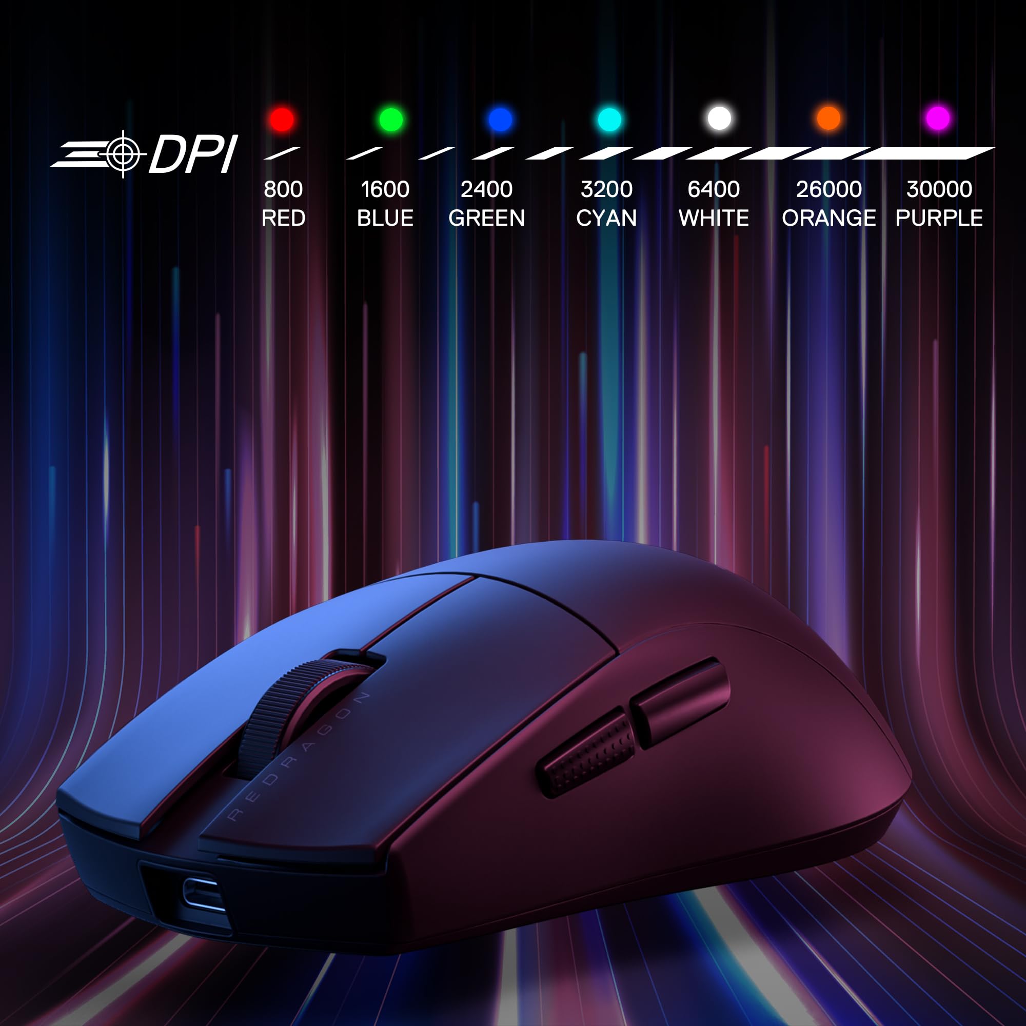 Redragon M916 ULT 8K Souris Gamer Tri Mode Noir